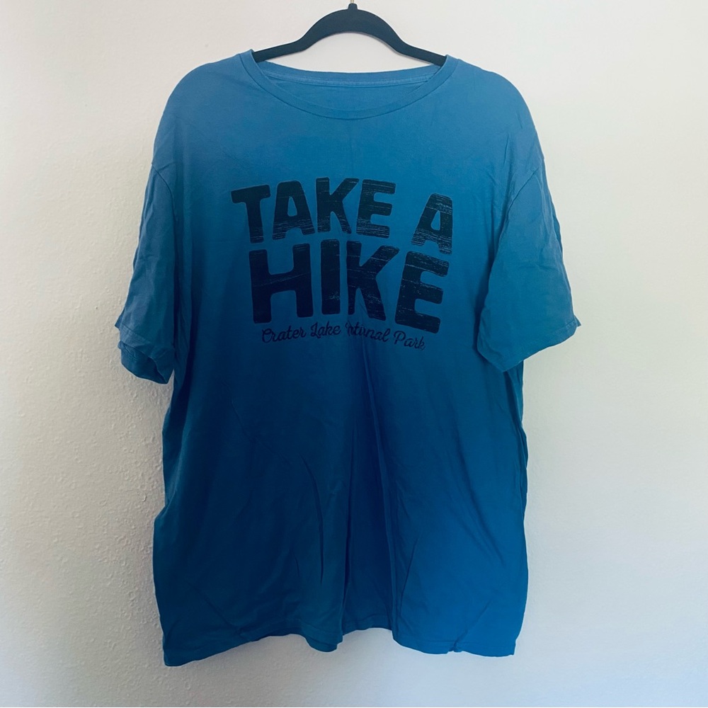 Men’s Blue 2XL “Take A Hike” Crater Lake National Park Tee